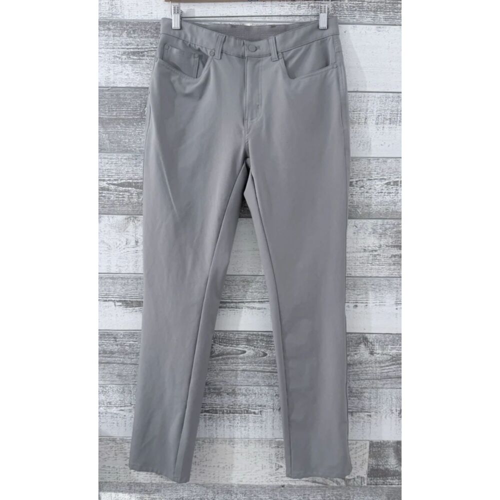 Greg Norman Pants Men's 30x32 (Fit 30x31.5) Gray Golf Performance Pants